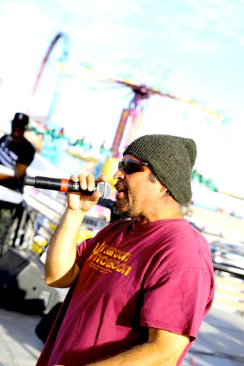 Casper at sound check
