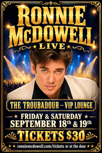 Ronnie McDowell At The VIP Troubadour Nashville Sept 18th