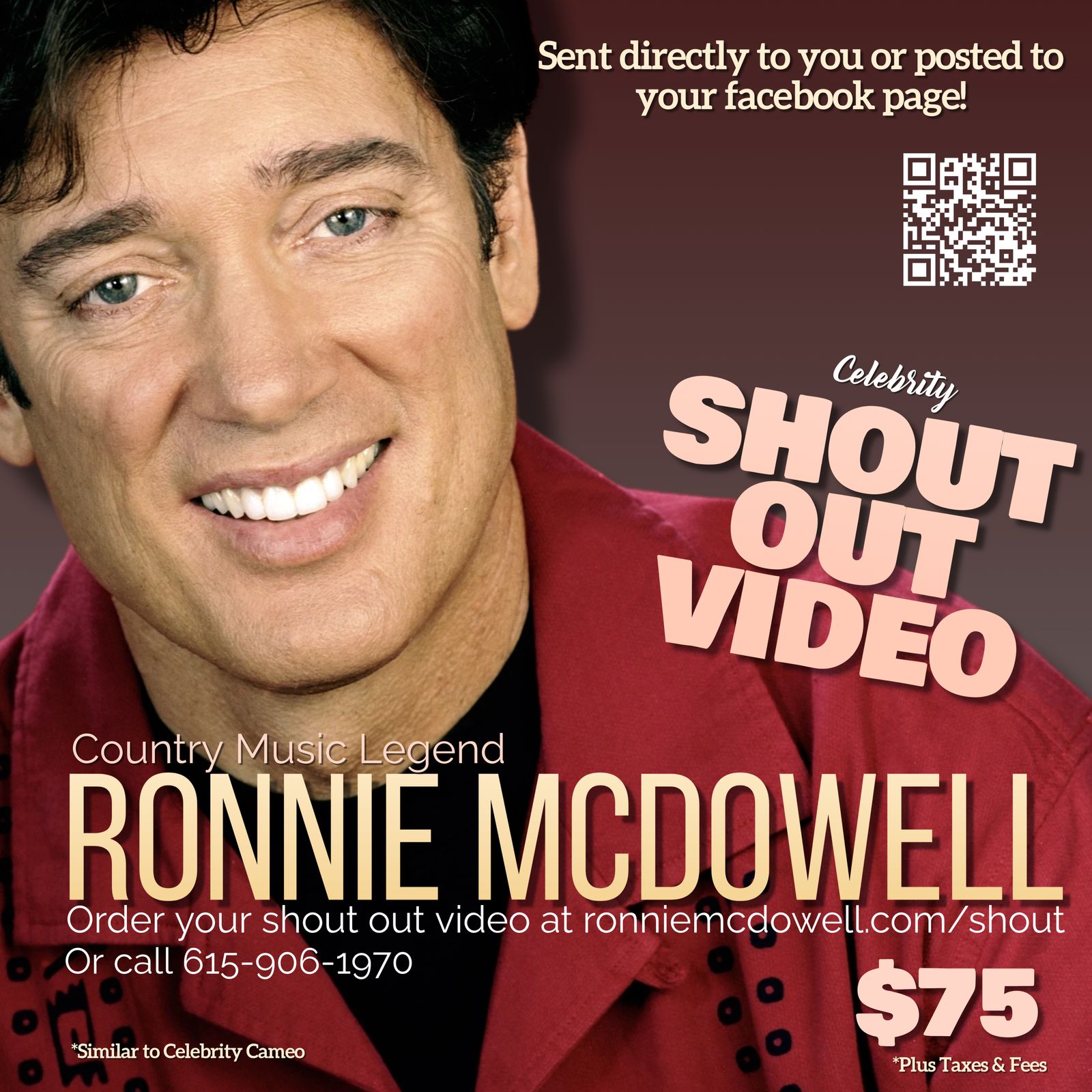 Ronnieさん★ Ronnie McDowell Official Website - Shout