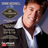 Sat, Dec 21ST, 2024, Ronnie McDowell At the Troubadour 