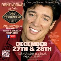 Fri, Dec 27, 2024, Ronnie McDowell At the Troubadour 