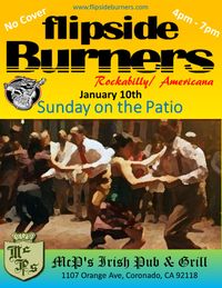Flipside Burners on the Patio at McP's Irish Pub