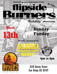Flipside Burners at Mothers Saloon