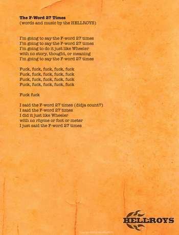 The F-Word 27 Times
