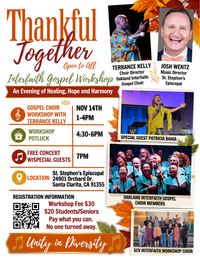 Thankful Together Concert - Evening of Healing, Hope and Harmony