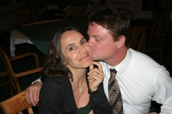 Ronny, she's only smiling because you look like Michael J. Fox.
