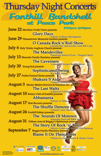 Fonthill Bandshell Thursday Night Concert Series