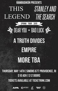 This Legend, Stanley & The Search, Dear You, Bad Luck, A Truth Divides, Empire & More!! 