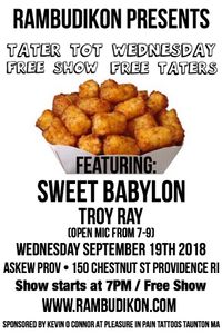 Tater Tot Wednesday Open Mic Free Entry