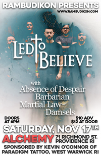 Led To Believe / Absence Of Despair / Barbarian / Martial / Damsels