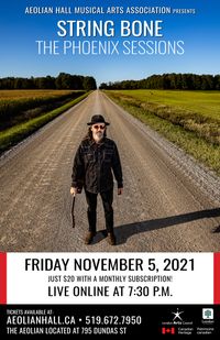 London, ON - Aeolian Hall Phoenix Session Presents! String Bone - Online concert