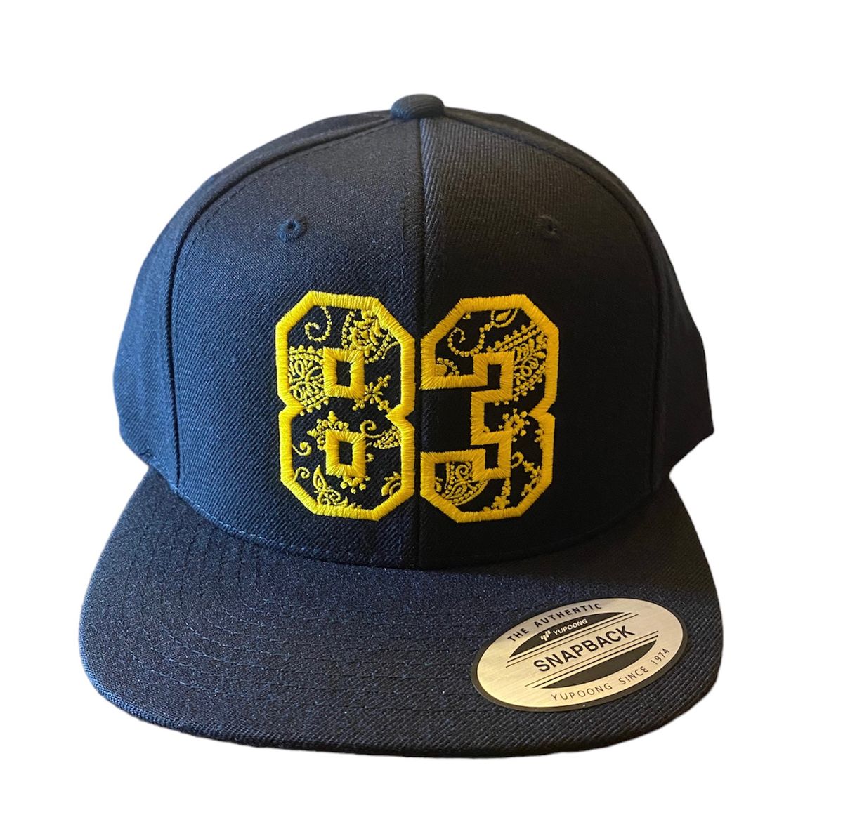 Casquette 83 original bandana noir et jaune