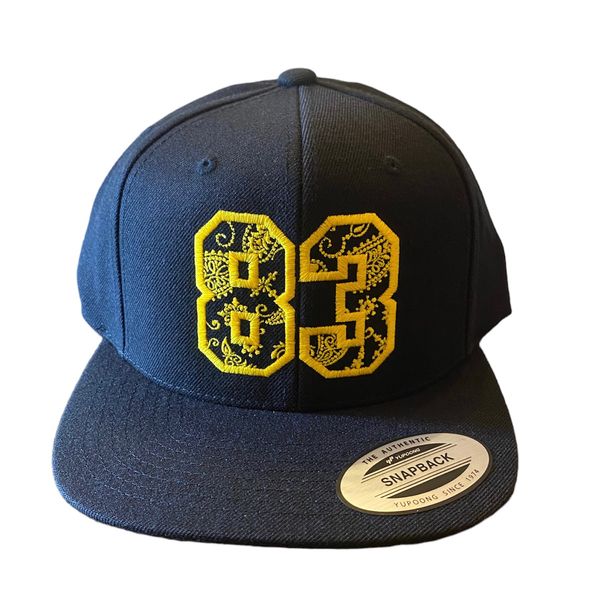 Casquette 83 original bandana noir et jaune
