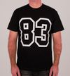 T-shirt 83 original noir & blanc