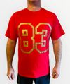 T-shirt 83 original rouge et or