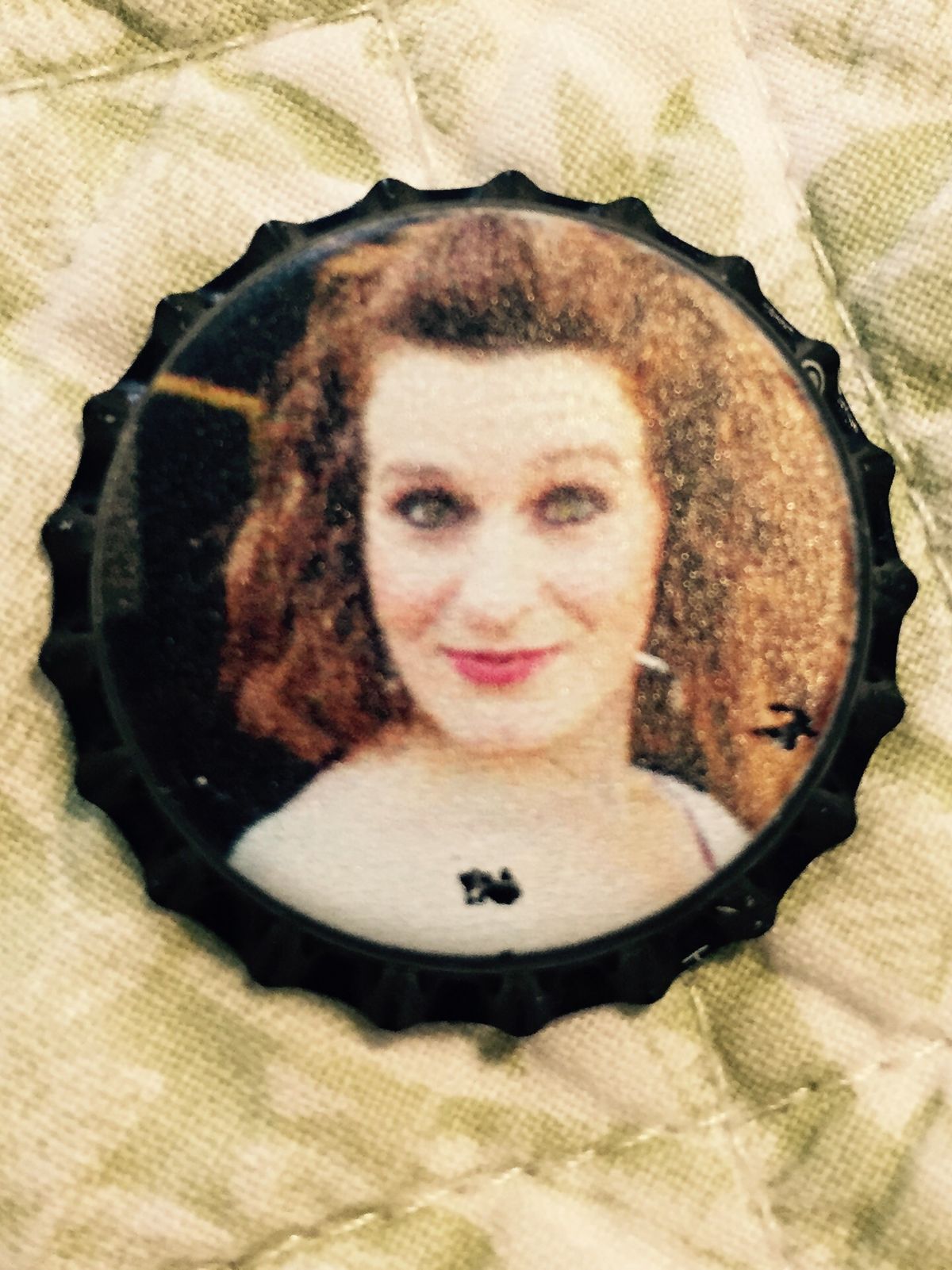 Jackie Bottle Cap Magnet