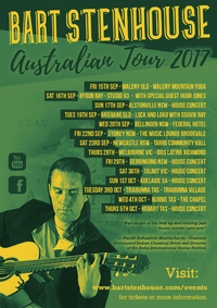 Bart Stenhouse Solo Concert Tour - Studio 93 Byron Bay