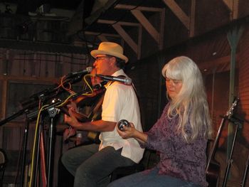 Mark, Merlin, Deborah at The Coffee Gallery Backstage
