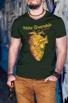 "Platonic Heart" V T-shirt - Man - Black