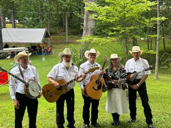 Band Picture at Appalachian Fiddle and Bluegrass Association Festival August 2025
