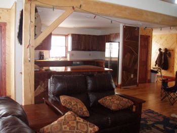 Kitchen in Walnut....Cherry tops 1
