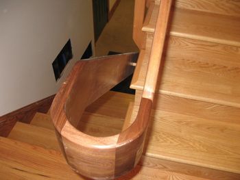 Black Walnut railing 2
