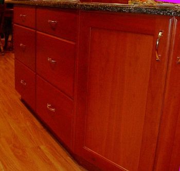 Cherry Kitchen 15 drawers and doors
