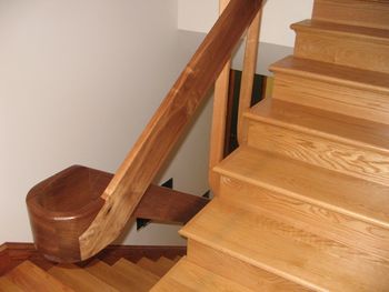 Black Walnut railing 1
