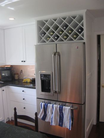 Maple kitchen in white 3 wine
