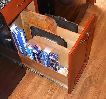 Cherry Kitchen 7 util drawer
