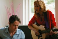 "YOUR MOM" duo! (Suzanne and son Michael Philip Reed)  bass player Jimmy Schmitz