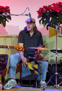 Suzanne  with Jeff Stasney on percussion  