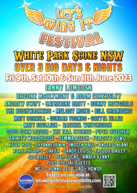 Let's Wing It Festival! Featuring Fanny Lumsden, Bill Chambers, Catherine Britt, Andrew Swift and plenty more! Jo Caseley performs on Saturday only.