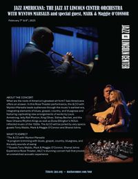 Jazz at Lincoln Center with Wynton Marsalis and guest Mark and Maggie O'Connor