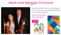 Mark and Maggie O'Connor at Ventura Music Festival