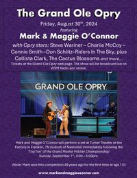 Mark and Maggie O'Connor at the Grand Master Fiddler Championship