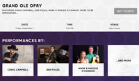 Mark and Maggie O'Connor at the Grand Ole Opry