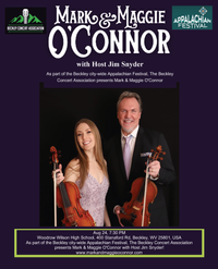 Mark and Maggie O'Connor perform at Appalachian Festival, Beckley, WV