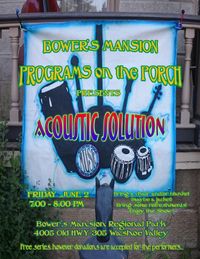 Bower's Mansion "Programs on the Porch" 
