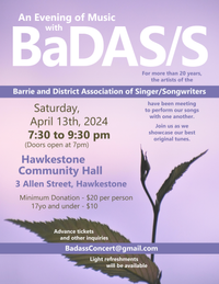 An Evening of Music with BaDAS/S