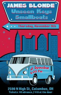 James Blonde in COLUMBUS - with Unseen Keys & Smallboats