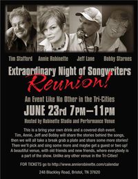 TIm Stafford at an Extraordinary NIght of Songwriters Reunion