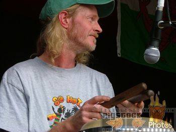 Mr Chris Sunshine Godfrey on percussion :)
