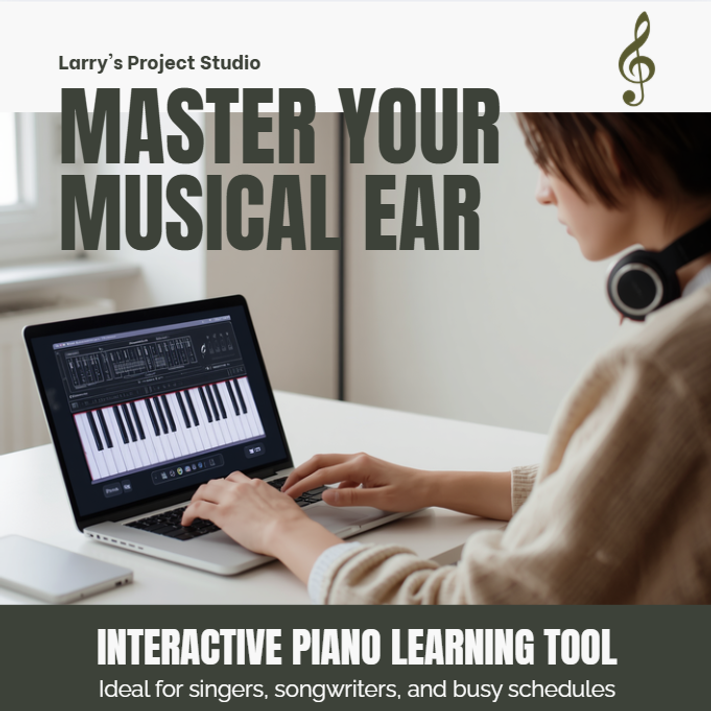  “Boost your skills with Larry’s free interactive piano. Learn scales, chords, and intervals the smart way. Perfect for singers and songwriters who want top‑tier course results.”  