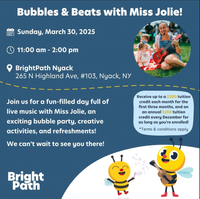 Bubble and Music fun with Miss Jolie (open house event!)