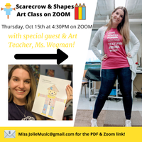Scarecrow & Shaps Art Class with Ms. Kelly
