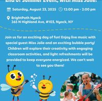 Open House Event- Bubbles with Miss Jolie!