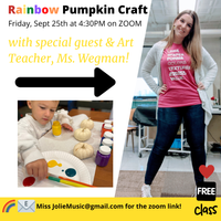 Rainbow Pumpkin fun with Ms. Kelly! 