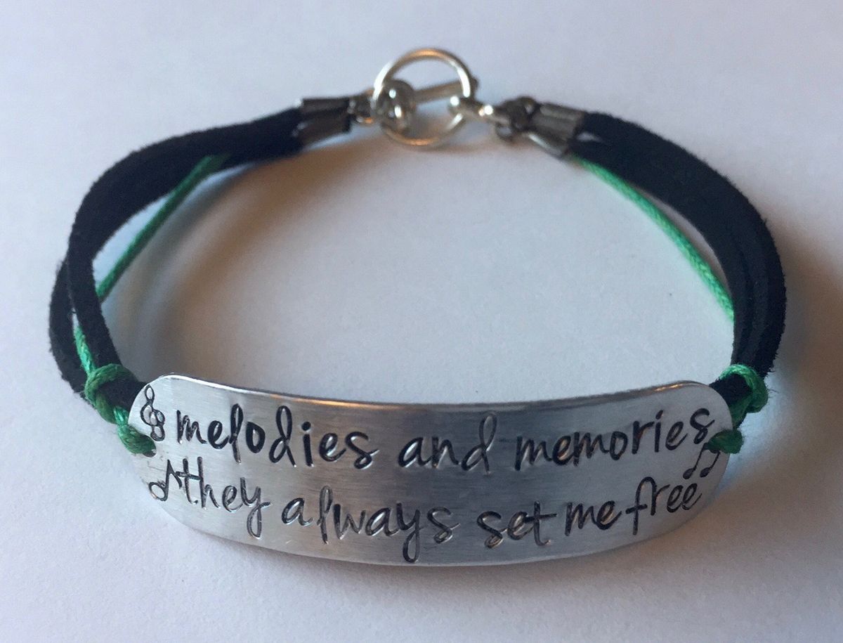 "Melodies and Memories" Song Lyrics Bracelet