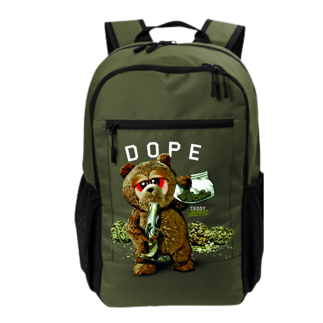 TEDDY GRAMZ OLIVE GREEN BACKPACK